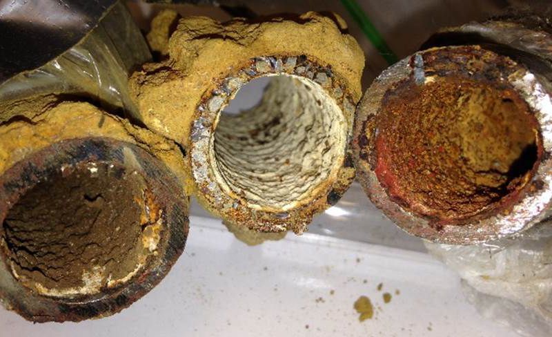 Household pipes—article about fluoride and water treatment